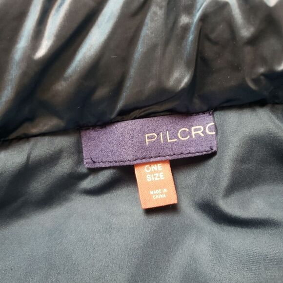 Anthropologie Pilcro Puffer Vest Blue Tie Sides quilted puffer one size - Picture 4 of 10